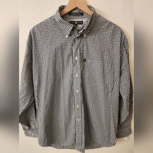 Tommy Hilfiger Mens Large Gingham Button-down Shirt